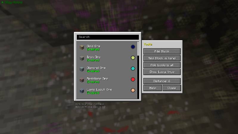 Скриншот мода Advanced XRay (Fabric Edition) #3