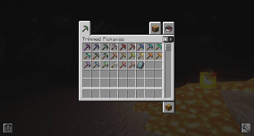 Скриншот мода Better Pickaxe Trims #5
