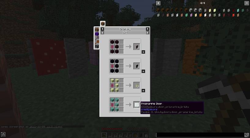 Скриншот мода Blocky Stone Doors #2