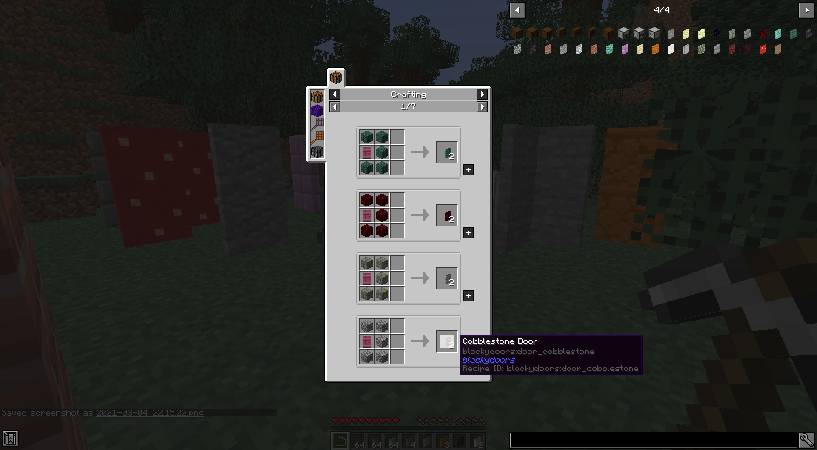 Скриншот мода Blocky Stone Doors #3