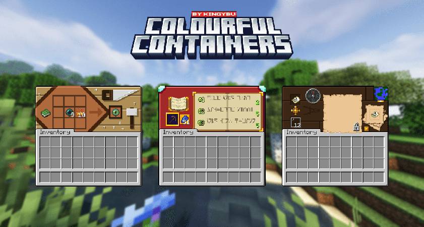 Скриншот мода Colourful Containers GUI #1