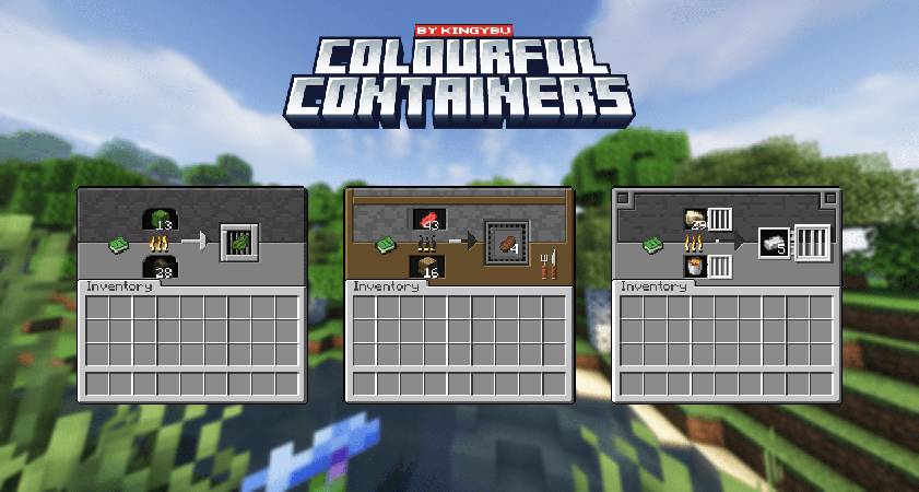 Скриншот мода Colourful Containers GUI #2