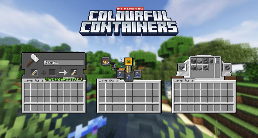 Скриншот мода Colourful Containers GUI #5