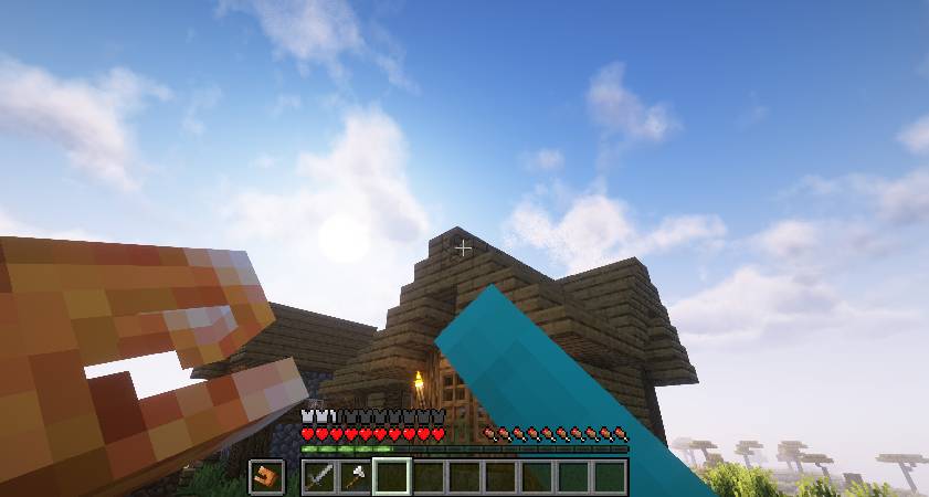 Скриншот мода Crab Claws - Place/Break blocks from a distance! #8