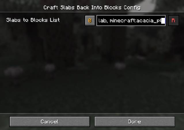 Скриншот мода Craft Slabs Back into Blocks [Fabric/Forge/NeoForge] #1