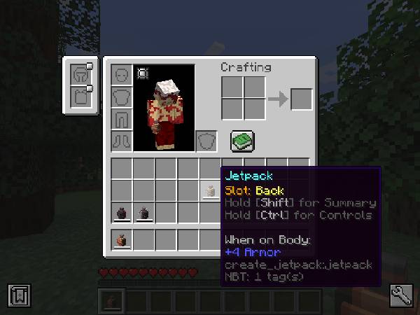 Скриншот мода Create: Curios Jetpack & Backtank [Forge/Fabric/NeoForge] #1