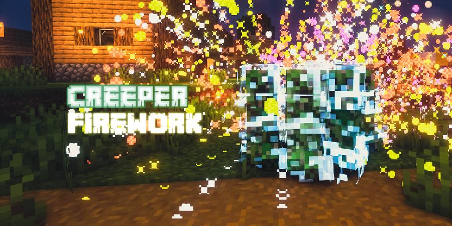 Скриншот мода Creeper Firework #1