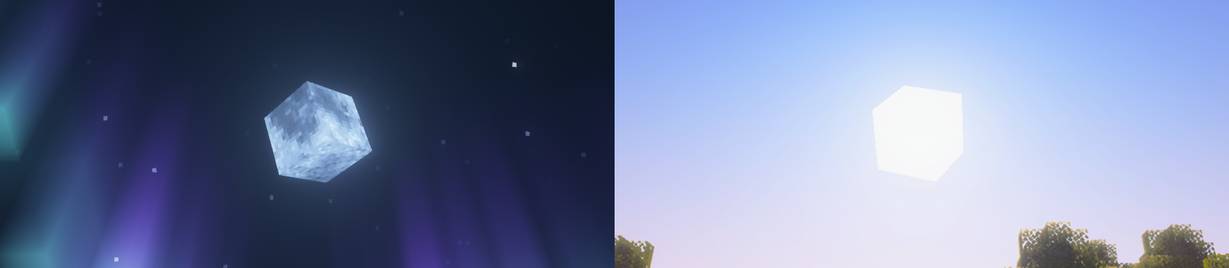 Скриншот мода Cubic Sun & Moon #10