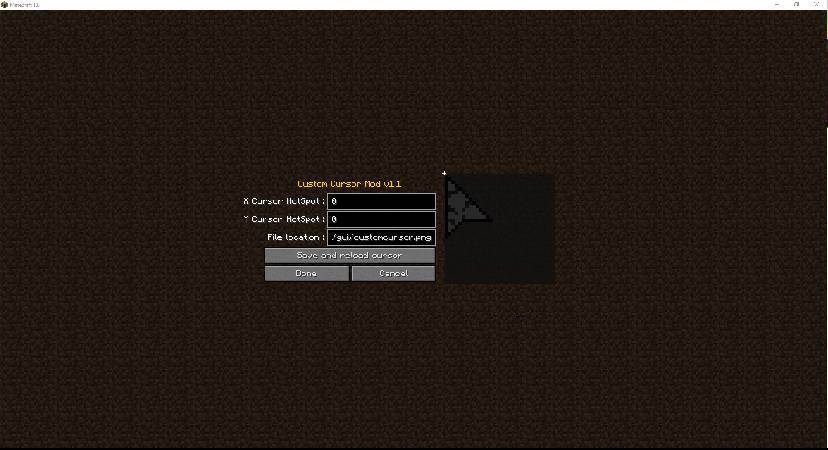 Скриншот мода Cursor Mod (Fabric/Forge) #3