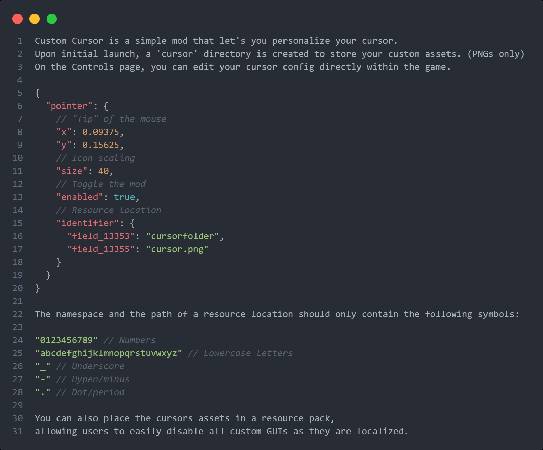 Скриншот мода Custom Cursor #1