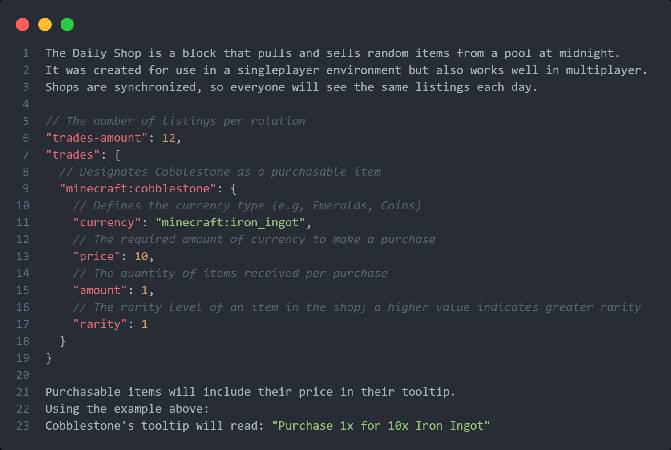 Скриншот мода Daily Shop #1
