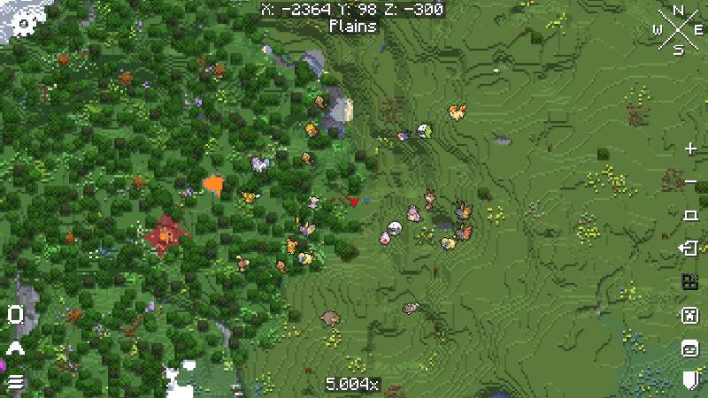 Скриншот мода E19 - Cobblemon Minimap Icons #5