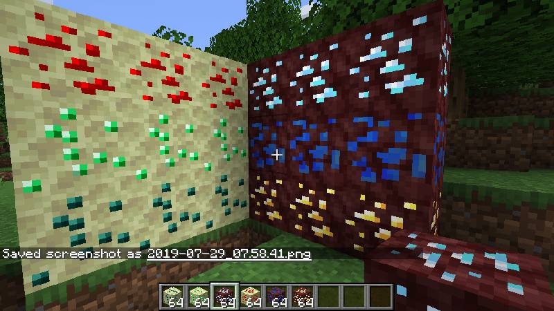 Скриншот мода Elementary Nether and End Ores #3