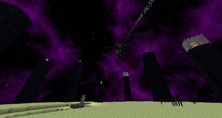 Скриншот мода Fancy Skies - now with custom sky for End dimension #1