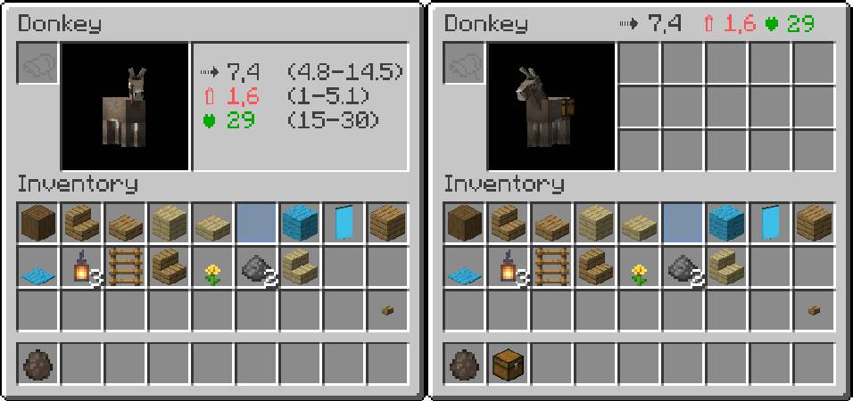 Скриншот мода Horse Stats Vanilla (Fabric) #1