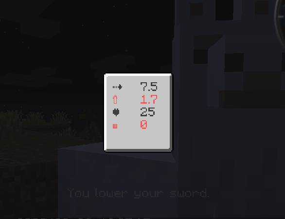 Скриншот мода Horse Stats Vanilla (Fabric) #2