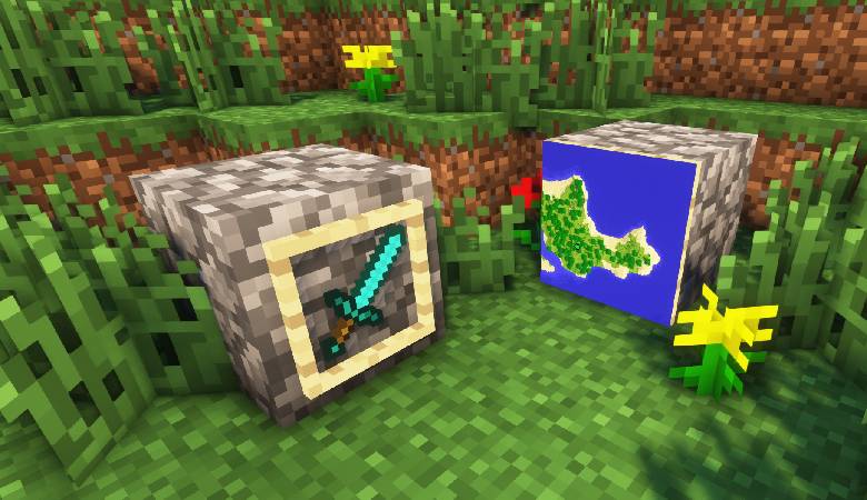 Скриншот мода Invisible Item Frames #1