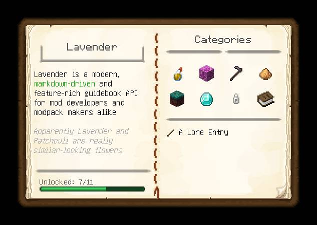 Скриншот мода Lavender API #1