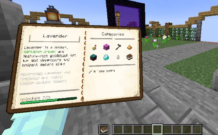 Скриншот мода Lavender API #2