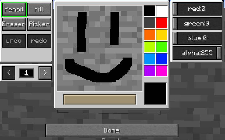 Скриншот мода MC Paint #2