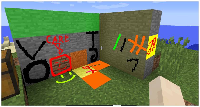 Скриншот мода MC Paint #3