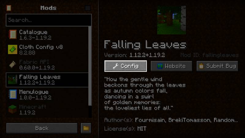 Скриншот мода Menulogue #4