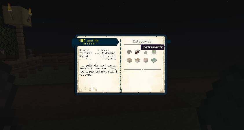 Скриншот мода Musical Instrument Minecraft Interface (MIMI) #6