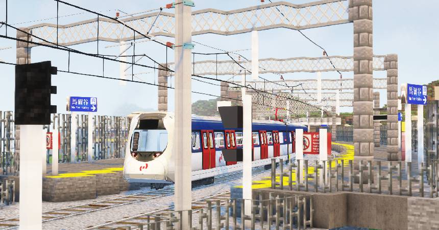 Скриншот мода Minecraft Transit Railway (Automated trains, planes, and more!) #8