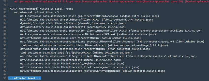 Скриншот мода MixinTrace Resmithed #2