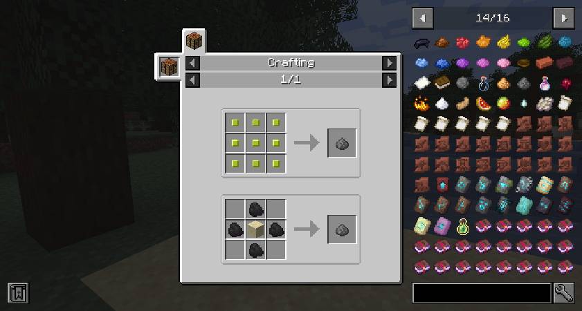 Скриншот мода Mob Drops Recipes [Overworld] #2