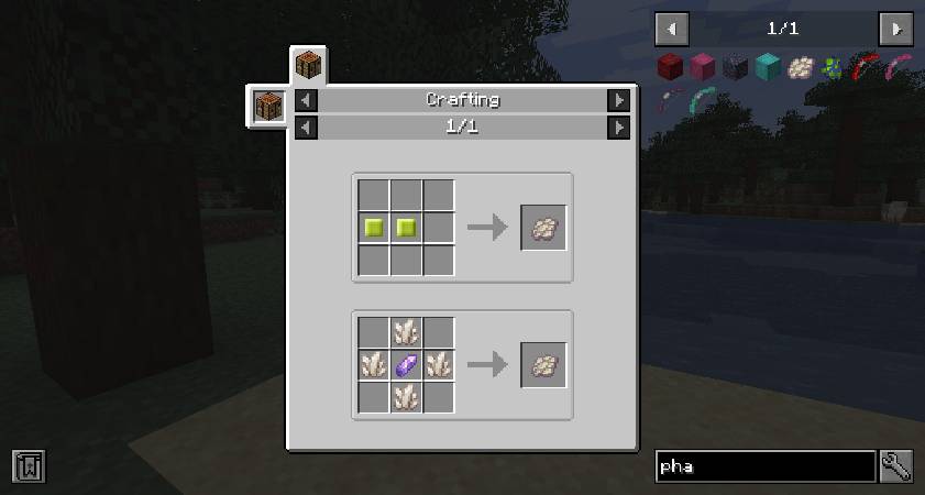 Скриншот мода Mob Drops Recipes [Overworld] #4