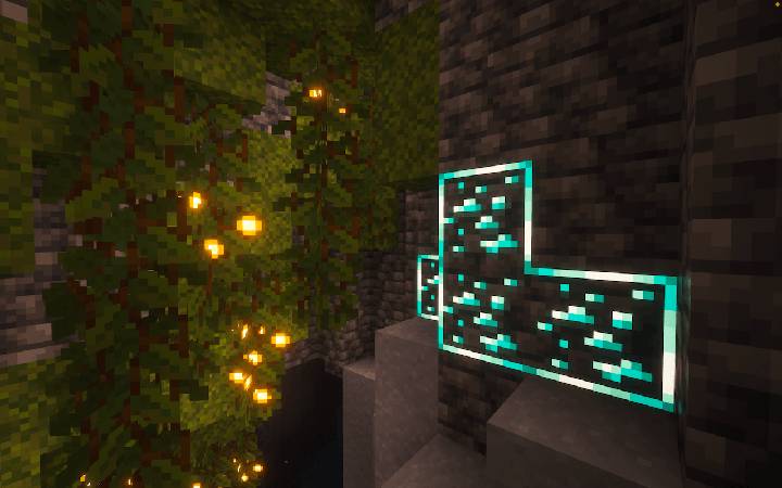 Скриншот мода New Glowing Ores #1