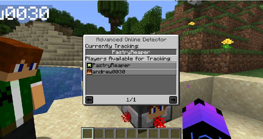 Скриншот мода Online Detector (Forge) #1