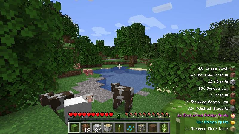 Скриншот мода Pick Up Notifier [Legacy Fabric] #1