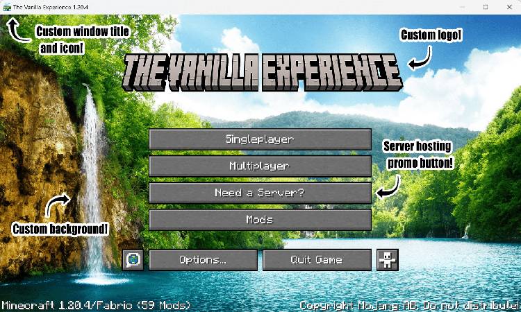 Скриншот мода Simple Menu #2
