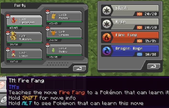 Скриншот мода SimpleTMs: TMs and TRs for Cobblemon #1