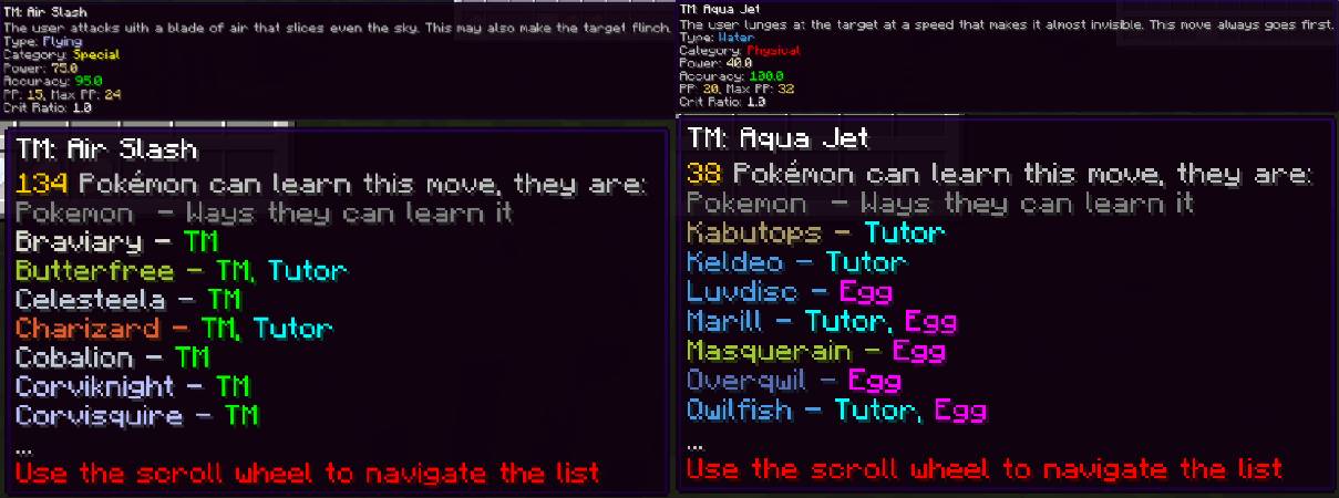 Скриншот мода SimpleTMs: TMs and TRs for Cobblemon #3