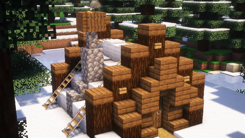 Скриншот мода Snowy Tents #2