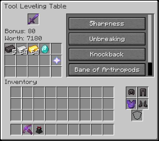 Скриншот мода Tool Leveling+ [Forge] #3