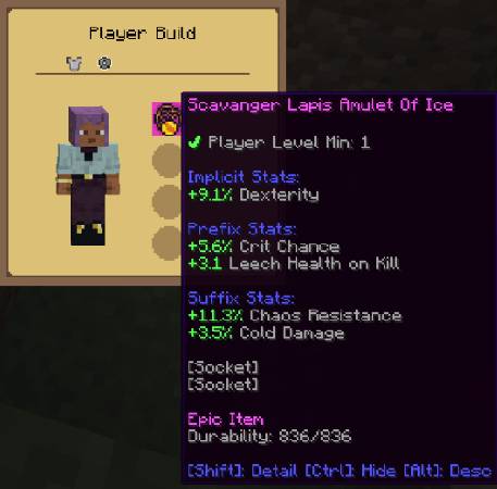 Скриншот мода What's Your Build #1