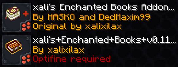 Скриншот мода xali's Enchanted Books - Addon #4